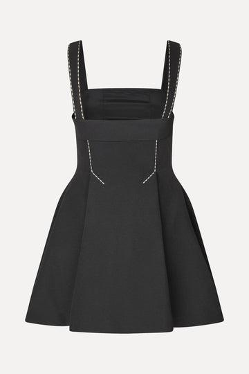 Stine Goya UK Mini Dress w/ Adjustable Straps Dress Jet Black