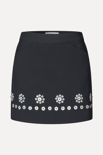 Stine Goya UK Mini Pencil Skirt Skirt Buttoned Flowers