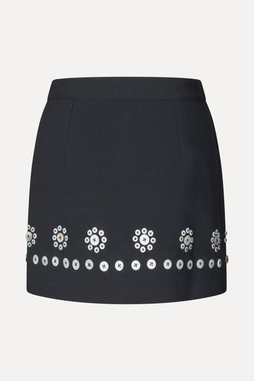 Stine Goya UK Mini Pencil Skirt Skirt Buttoned Flowers