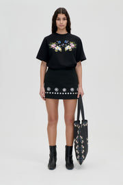 Stine Goya UK Mini Pencil Skirt Skirt Buttoned Flowers