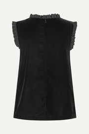 Stine Goya UK Mini Ruffle Top Top Black
