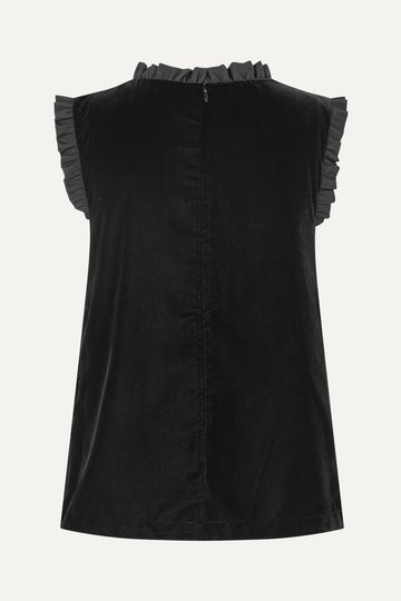 Stine Goya UK Mini Ruffle Top Top Black