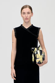 Stine Goya UK Mini Ruffle Top Top Black