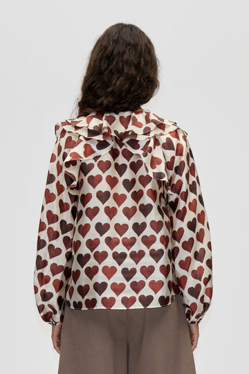 Stine Goya UK Multi Ruffle Raglan Top Top Hearts