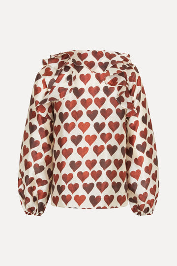 Stine Goya UK Multi Ruffle Raglan Top Top Hearts