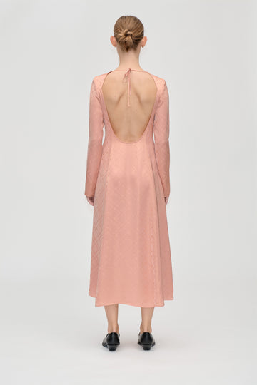 Stine Goya UK Open Back Midi Dress Dress Sakura Check