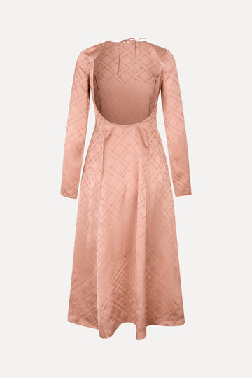 Stine Goya UK Open Back Midi Dress Dress Sakura Check