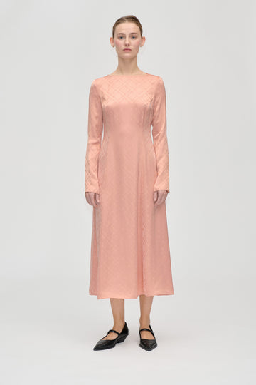 Stine Goya UK Open Back Midi Dress Dress Sakura Check