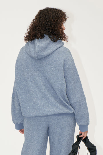 Stine Goya UK Oversize Casual Hoodie Top Infinity Blue