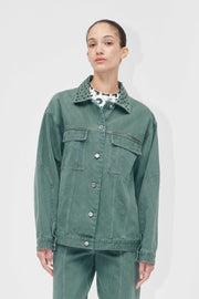 Stine Goya UK Oversized Pockets Jacket Jacket Dark Green
