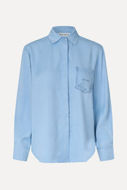Stine Goya UK Oversized Shirt Top Sky Blue