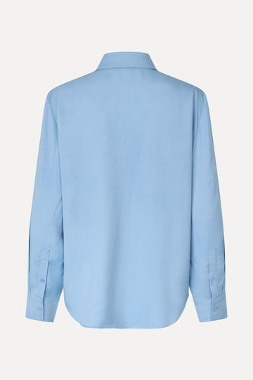 Stine Goya UK Oversized Shirt Top Sky Blue