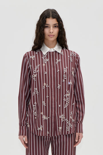 Stine Goya UK Oversized Shirt Top Uniform Stripes