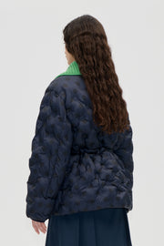Stine Goya UK Padded Jacket Outerwear Navy Polka