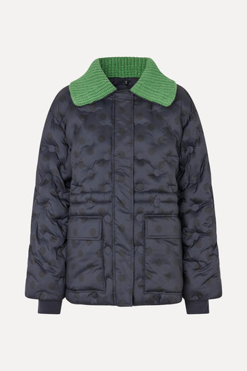 Stine Goya UK Padded Jacket Outerwear Navy Polka