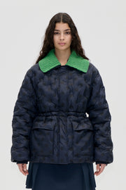 Stine Goya UK Padded Jacket Outerwear Navy Polka