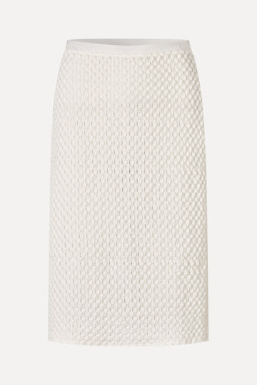 Stine Goya UK Pencil Elasticated Skirt Skirt White Swan