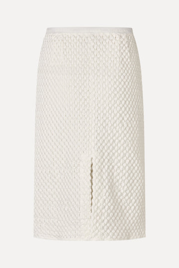 Stine Goya UK Pencil Elasticated Skirt Skirt White Swan