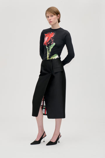 Stine Goya UK Pencil Midi Skirt Skirt Black