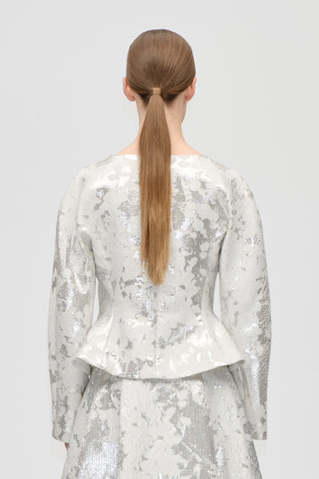 Stine Goya UK Peplum Top Top Lurex Garden