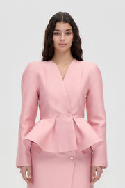 Stine Goya UK Peplum V Neck Jacket Jacket Haze Pink