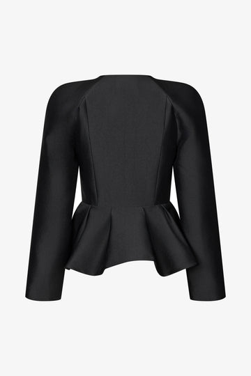 Stine Goya UK Peplum V Neck Jacket Jacket Black