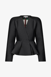 Stine Goya UK Peplum V Neck Jacket Jacket Black