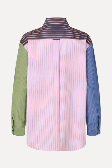 Stine Goya UK Pocket Oversized Shirt Top Multistripes Mix