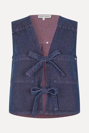 Stine Goya UK Pocket Vest Top Dusky / Dried Rose