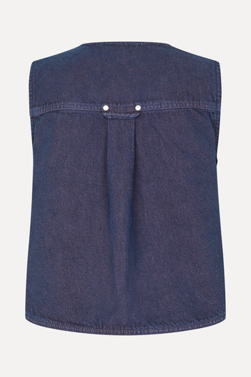 Stine Goya UK Pocket Vest Top Dusky / Dried Rose