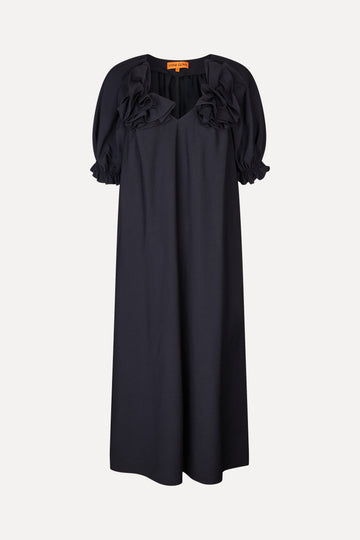 Stine Goya UK Puff Sleeve Detail Long Dress Dress Midnight Navy