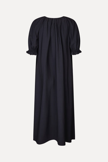 Stine Goya UK Puff Sleeve Detail Long Dress Dress Midnight Navy