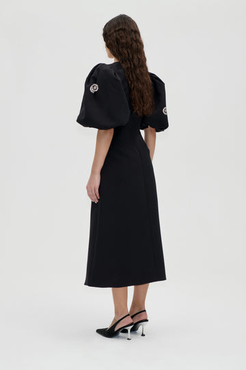 Stine Goya UK Puff Sleeve Midi Dress Dress Pearl Of Order