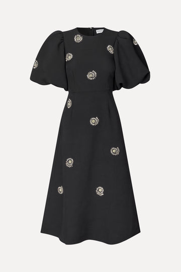 Stine Goya UK Puff Sleeve Midi Dress Dress Pearl Of Order
