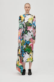 Stine Goya UK Pullover Long Sleeve Midi Dress Dress Flowers Under The Sun