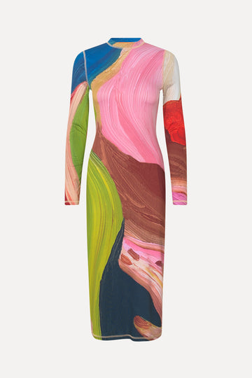 Stine Goya UK Pullover Long Sleeve Midi Dress Dress Hands