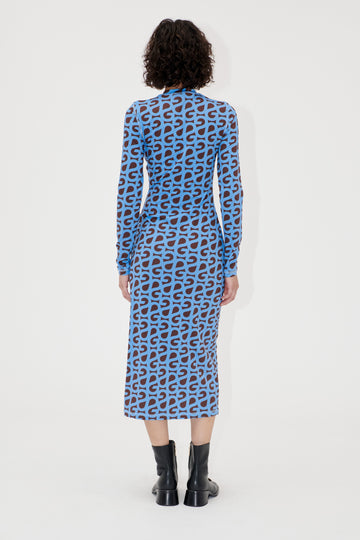 Stine Goya UK Pullover Long Sleeve Midi Dress Dress SG Logo
