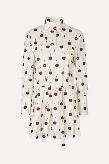 Stine Goya UK Pullover Parka Dress Dress Cherries