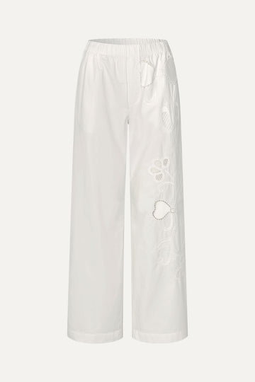 Stine Goya UK Relaxed Elasticated Waistband Pants Pants Ballerina Broderie