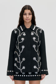 Stine Goya UK Relaxed Fit Jacket Jacket Buttoned Flowers