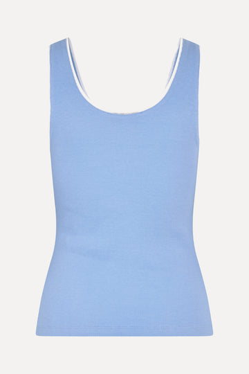 Stine Goya UK Rib Tank Top Top Bel Air Blue