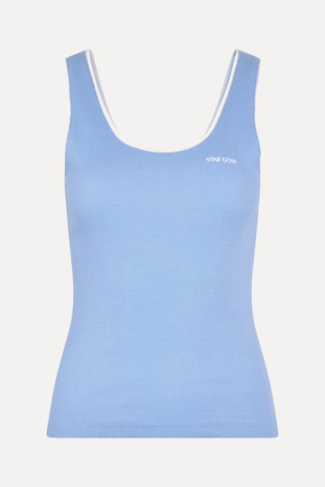Stine Goya UK Rib Tank Top Top Bel Air Blue