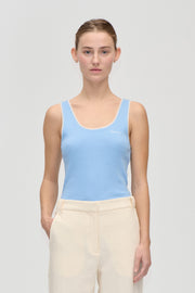 Stine Goya UK Rib Tank Top Top Bel Air Blue