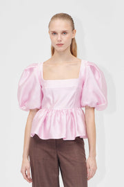 Stine Goya UK Ribbed Back Panel Top Top Pastel Pink