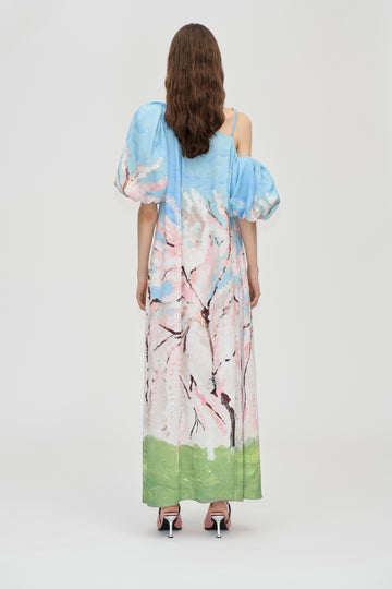 Stine Goya UK Romantic Long Dress Dress Cherry Blossom