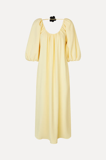 Stine Goya UK Romantic Voluminous Sleeve Dress Dress Pastel Yellow
