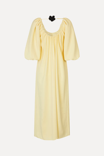 Stine Goya UK Romantic Voluminous Sleeve Dress Dress Pastel Yellow