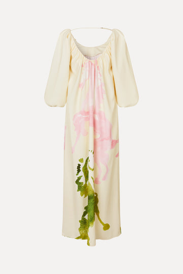 Stine Goya UK Romantic Voluminous Sleeve Dress Dress Horses