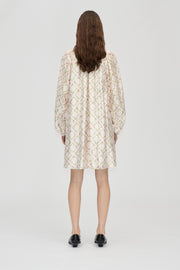 Stine Goya UK Voluminous Bow Dress Dress Sakura Check Pink