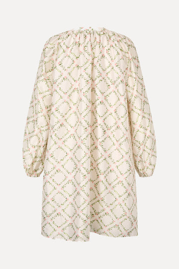 Stine Goya UK Voluminous Bow Dress Dress Sakura Check Pink